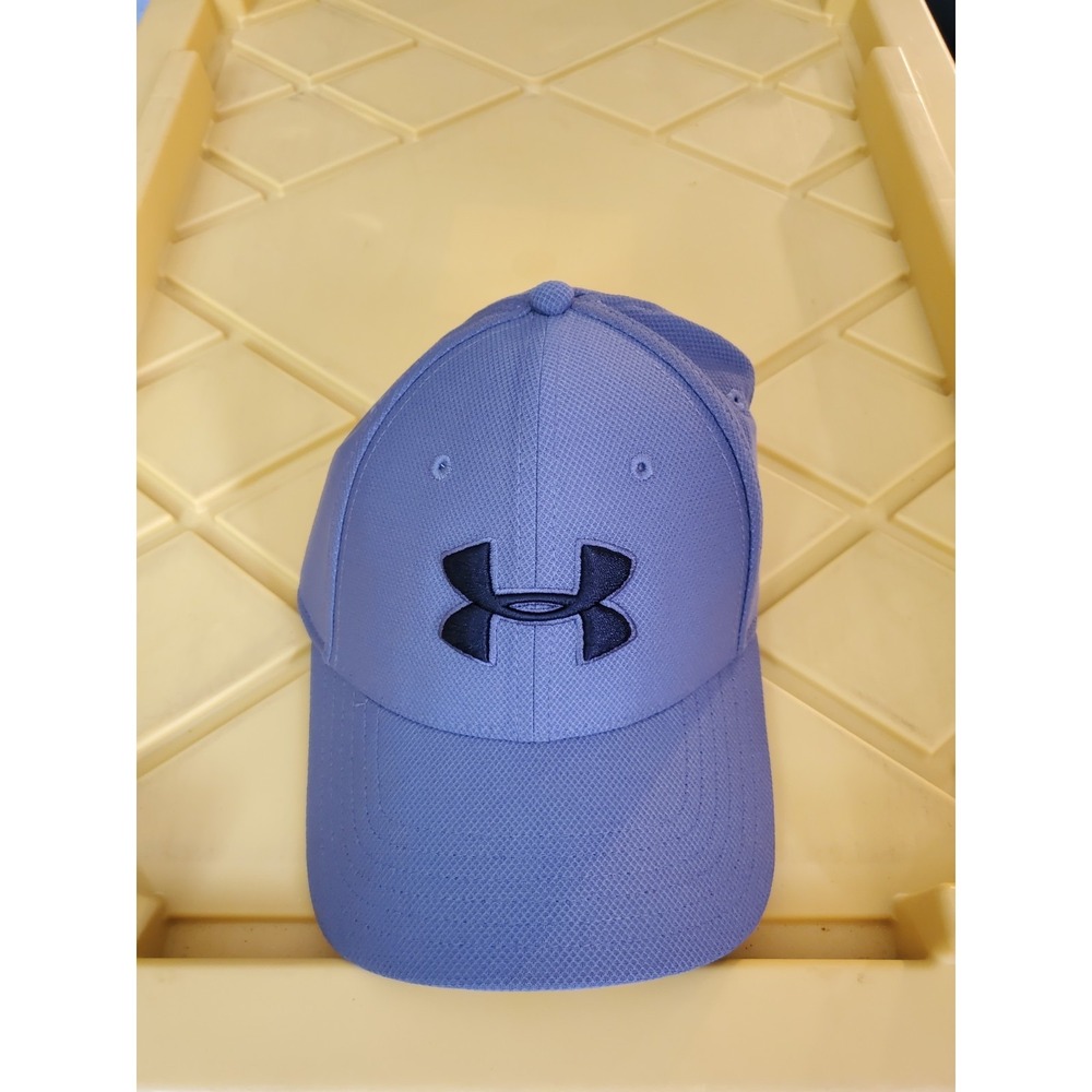 NEW Under Armour Blitzing 3.0 Hat Men's M/L Gray Black Stretch Fit Athletic Cap